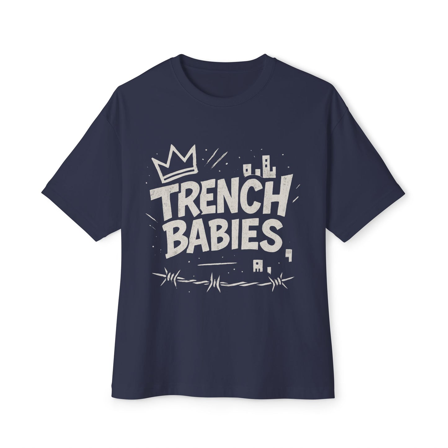 Oversized "Trench Babies" Graphic Tee