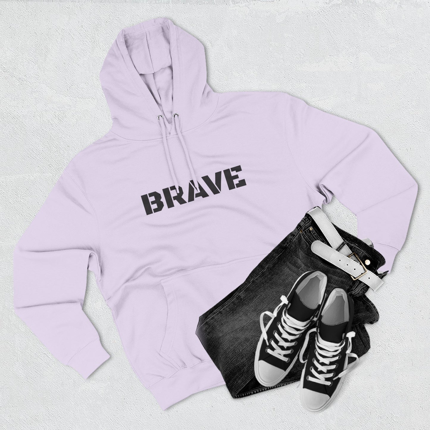 "Brave" Hoodie - BRAVE Graphic Hoodie (Simple)