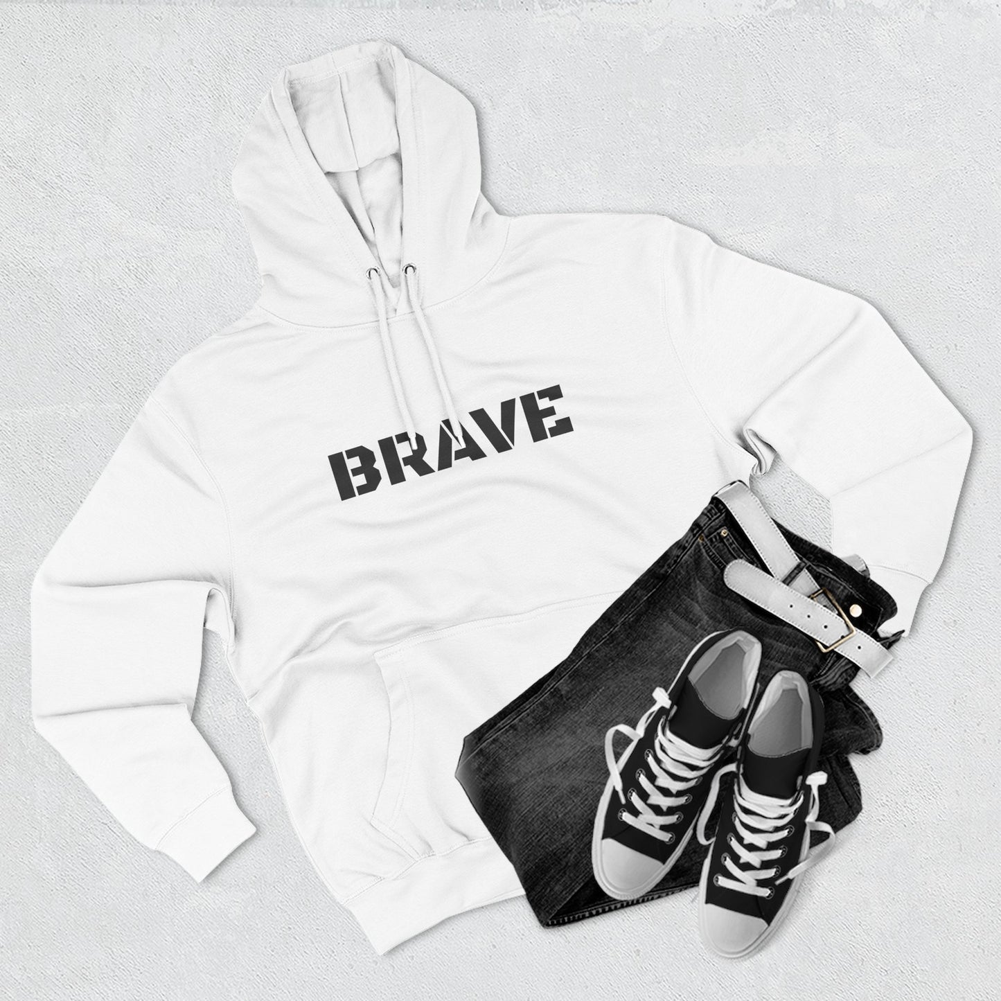 "Brave" Hoodie - BRAVE Graphic Hoodie (Simple)