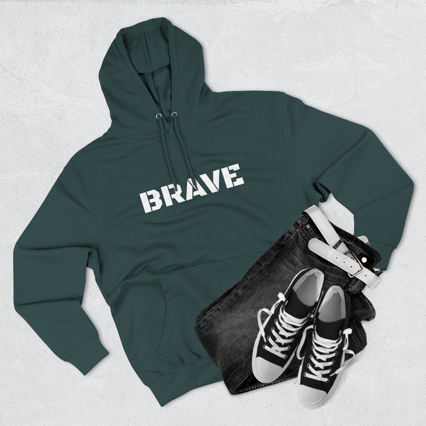 "Brave" Hoodie - BRAVE Graphic Hoodie (Simple)