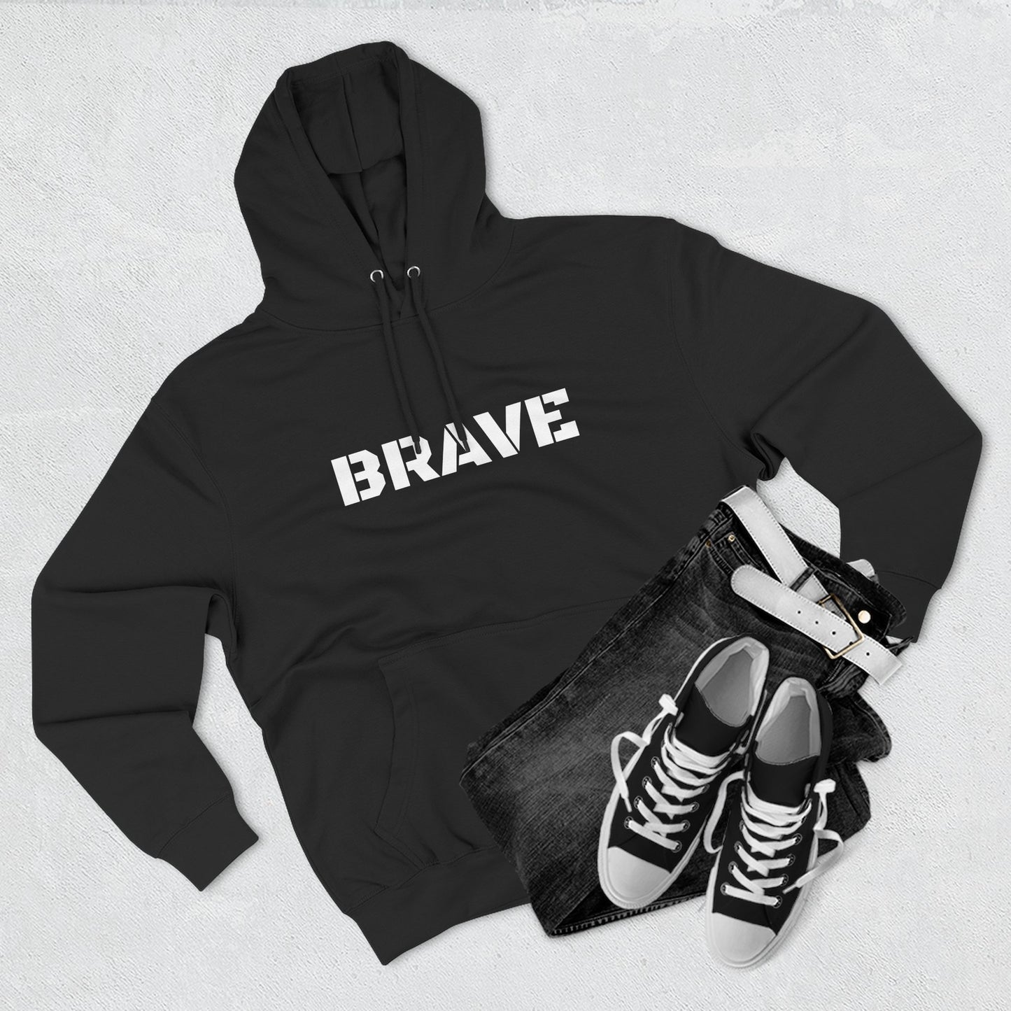 "Brave" Hoodie - BRAVE Graphic Hoodie (Simple)