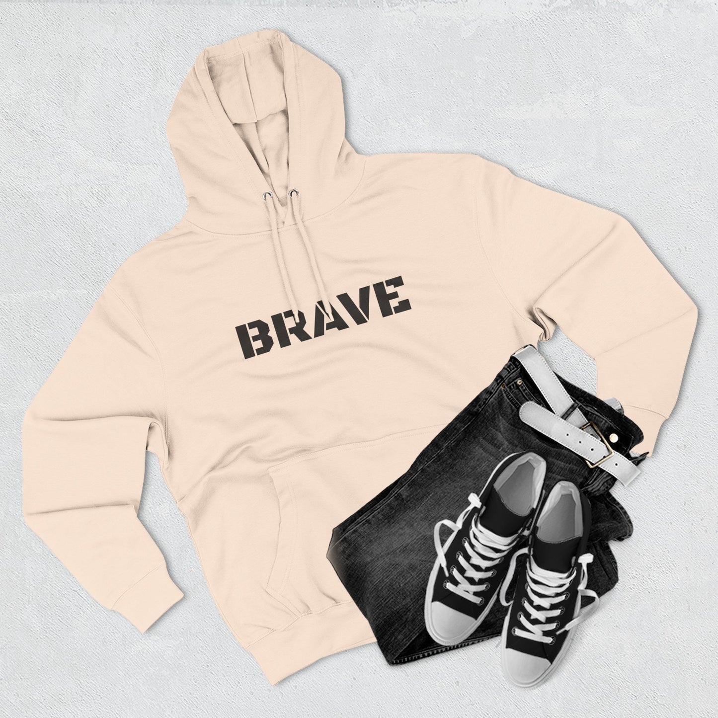 "Brave" Hoodie - BRAVE Graphic Hoodie (Simple)