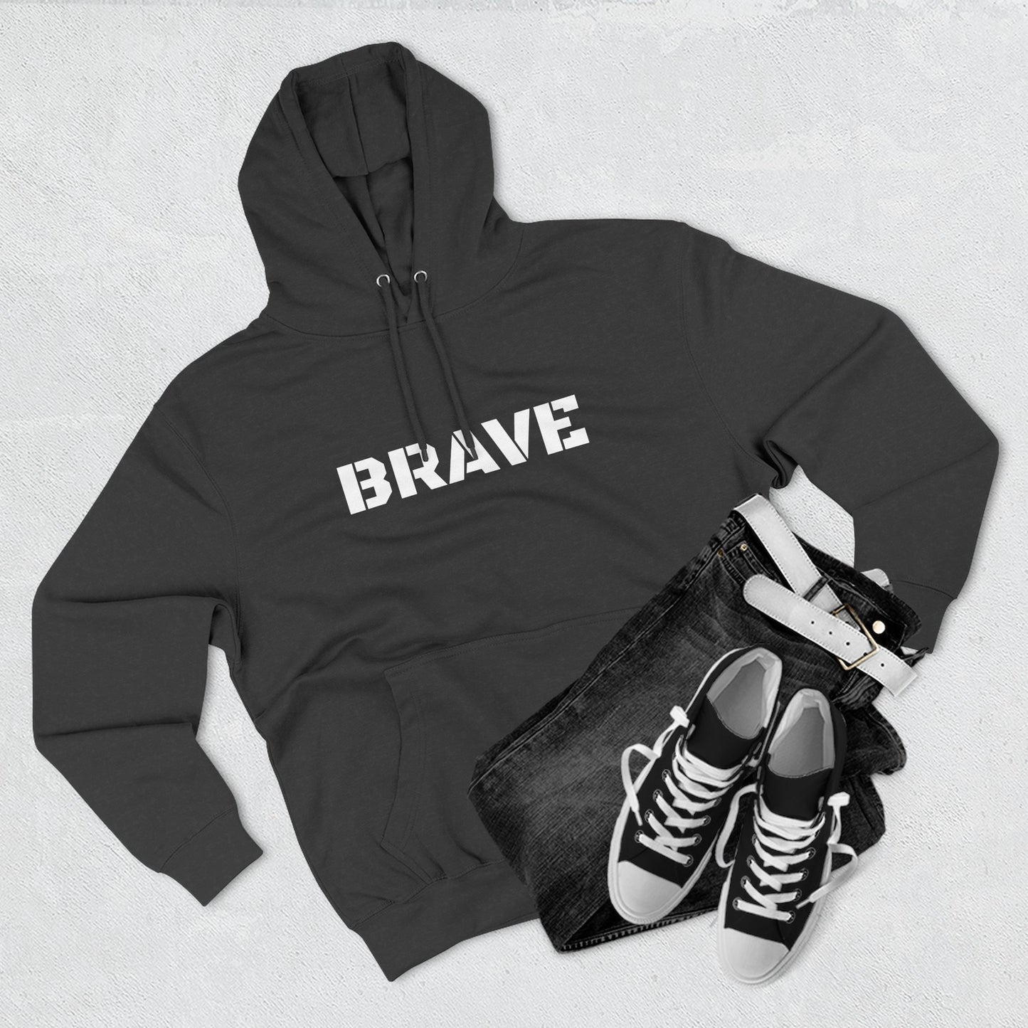 "Brave" Hoodie - BRAVE Graphic Hoodie (Simple)