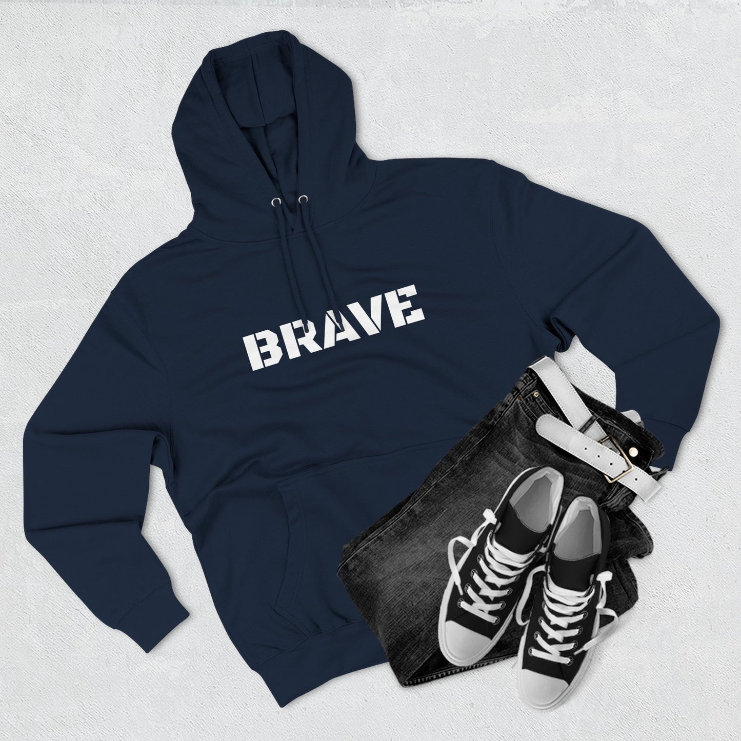 "Brave" Hoodie - BRAVE Graphic Hoodie (Simple)