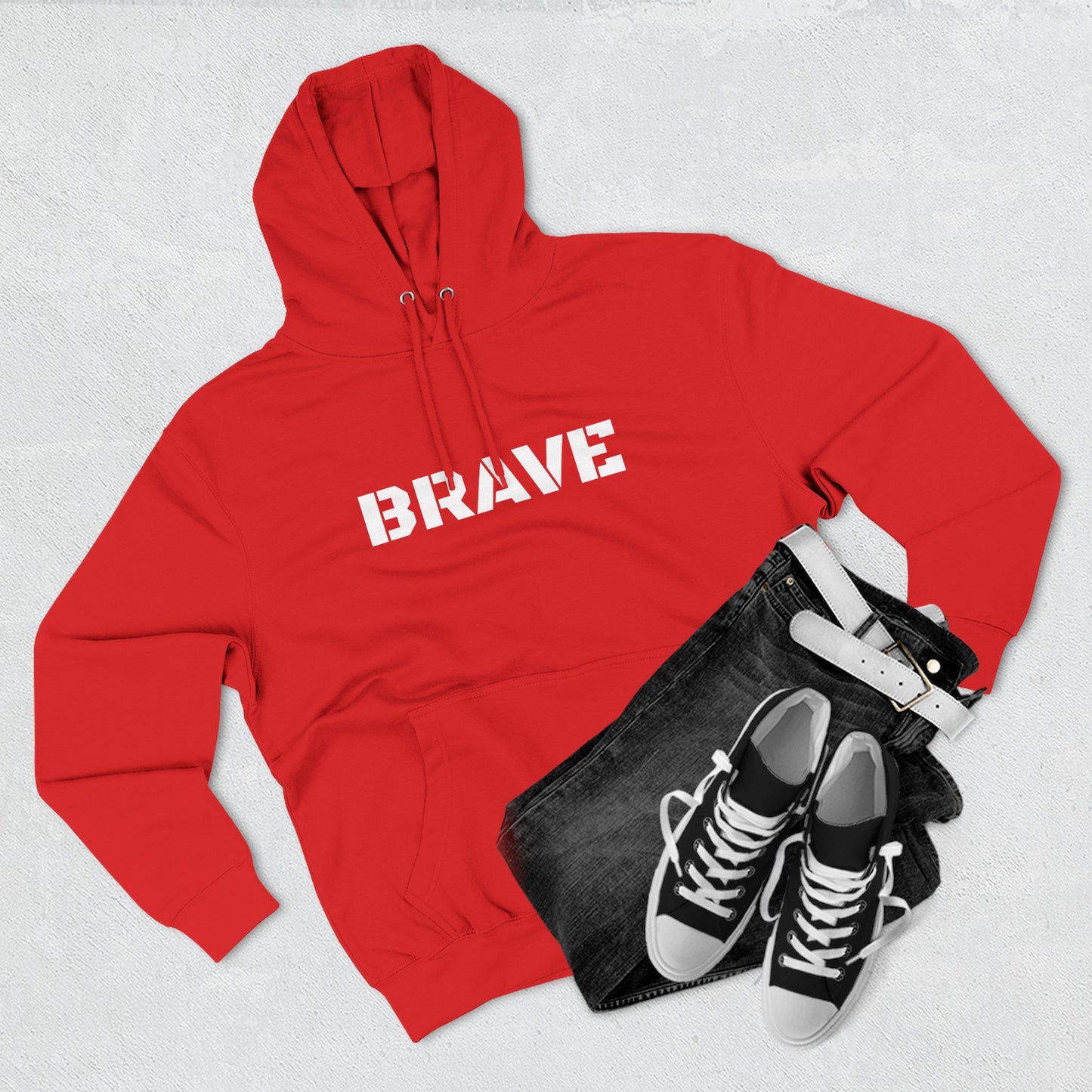 "Brave" Hoodie - BRAVE Graphic Hoodie (Simple)