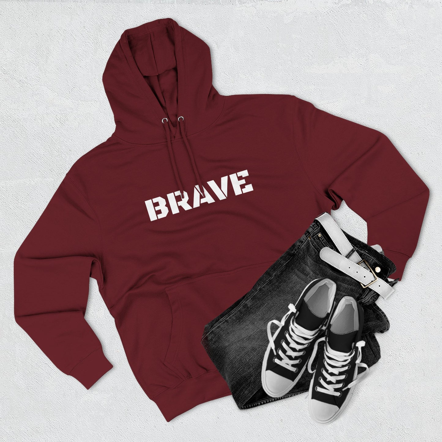 "Brave" Hoodie - BRAVE Graphic Hoodie (Simple)