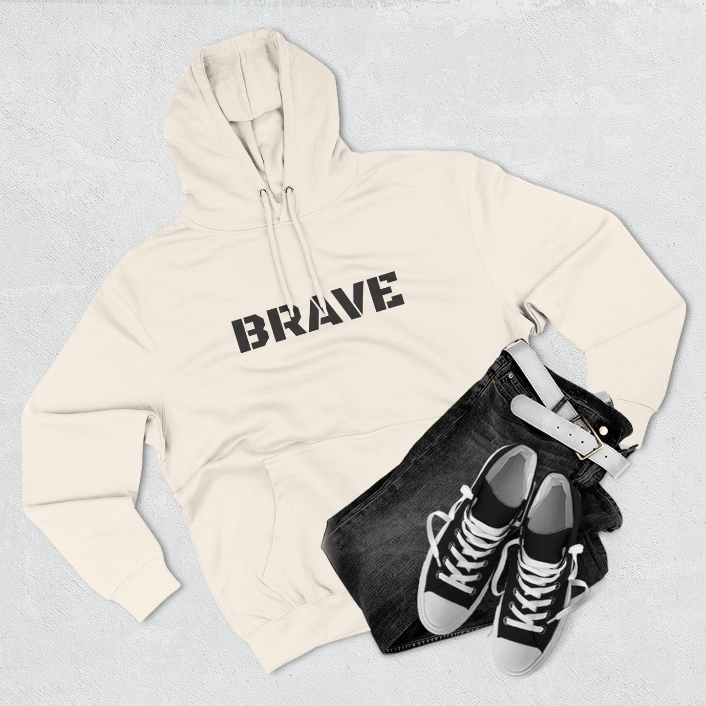 "Brave" Hoodie - BRAVE Graphic Hoodie (Simple)