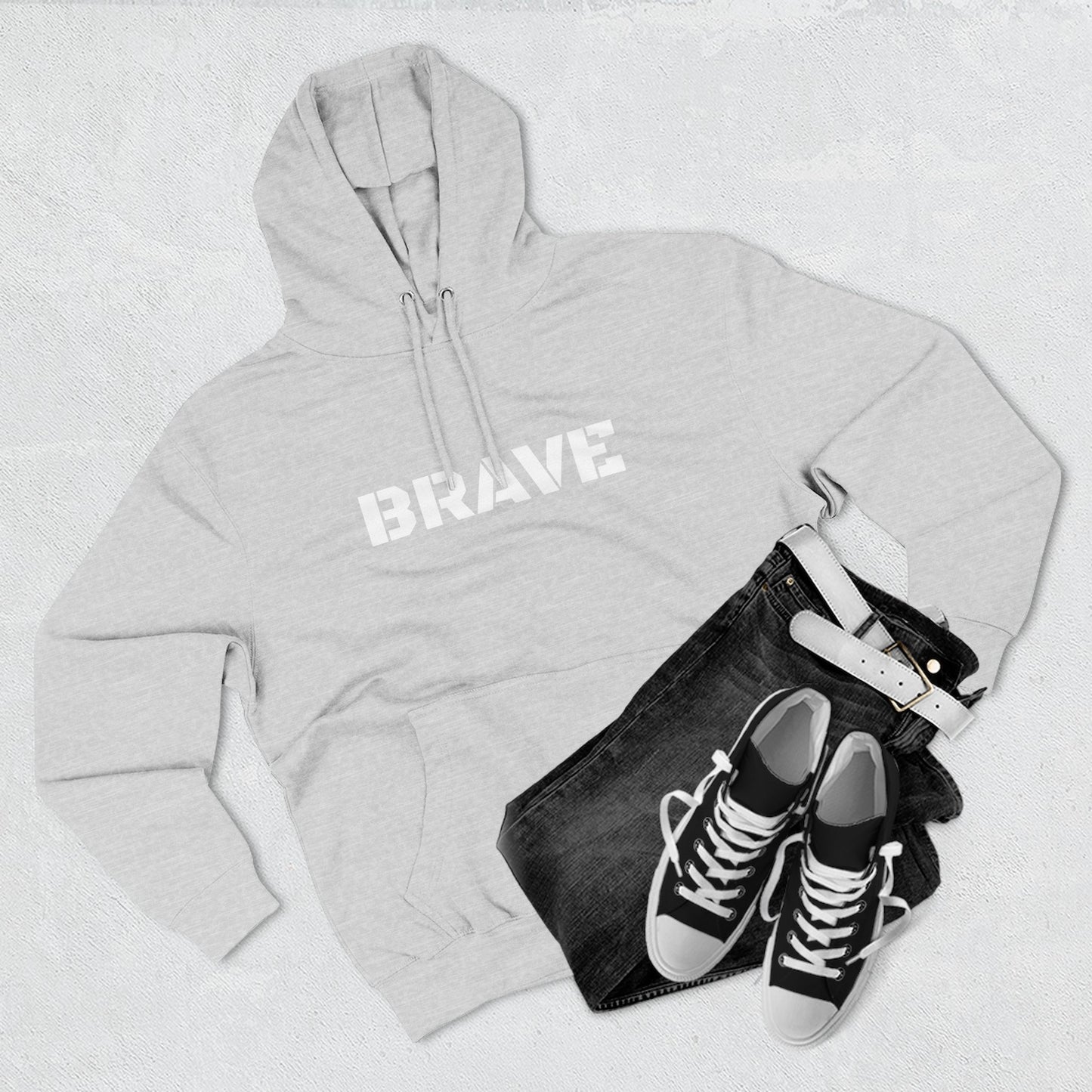 "Brave" Hoodie - BRAVE Graphic Hoodie (Simple)